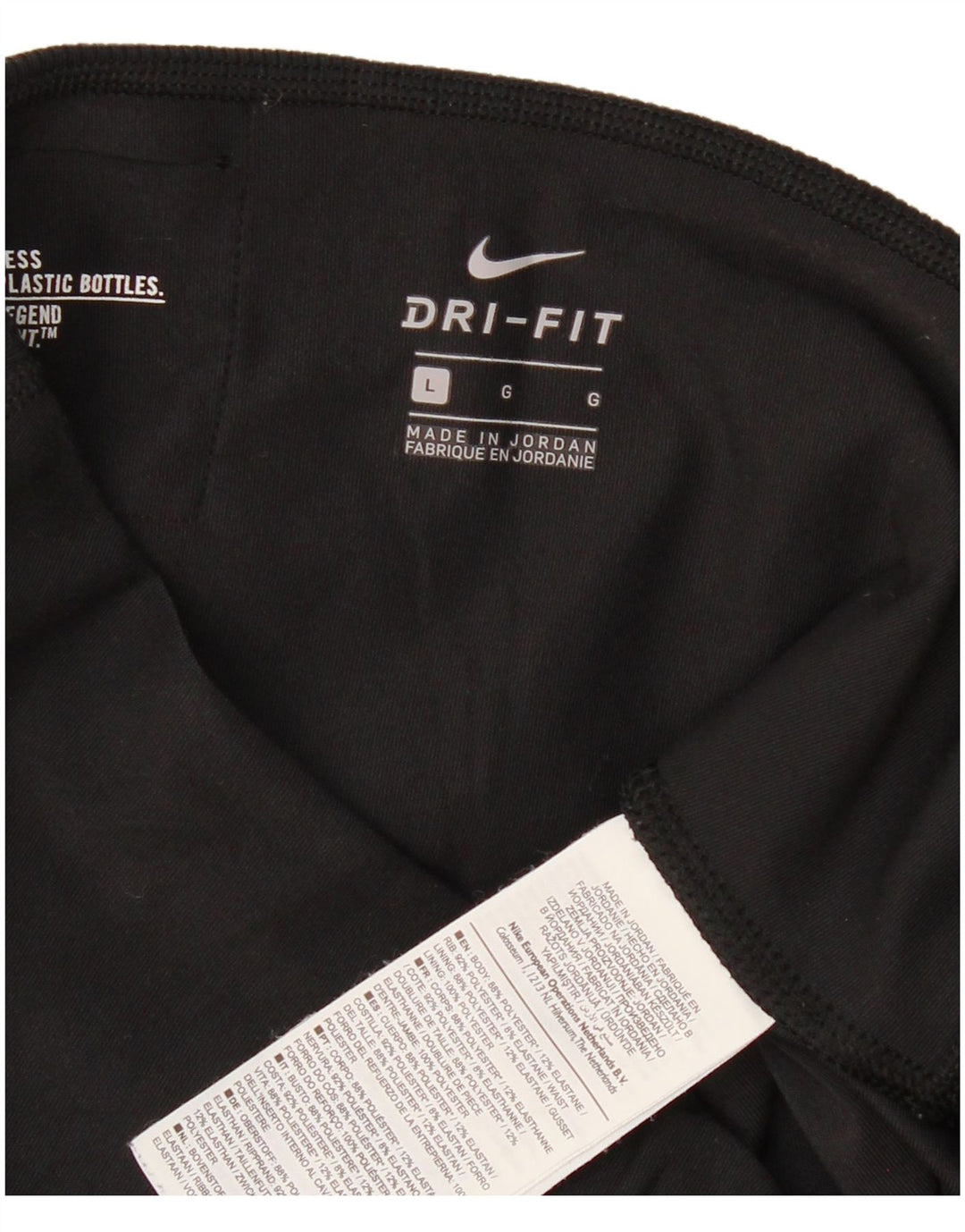 Leggings Nike Dri Fit pentru femei UK 14, mare, negru, poliester