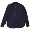 Cămașă înaltă pentru bărbați J. CREW, bumbac cu pete, XL bleumarin