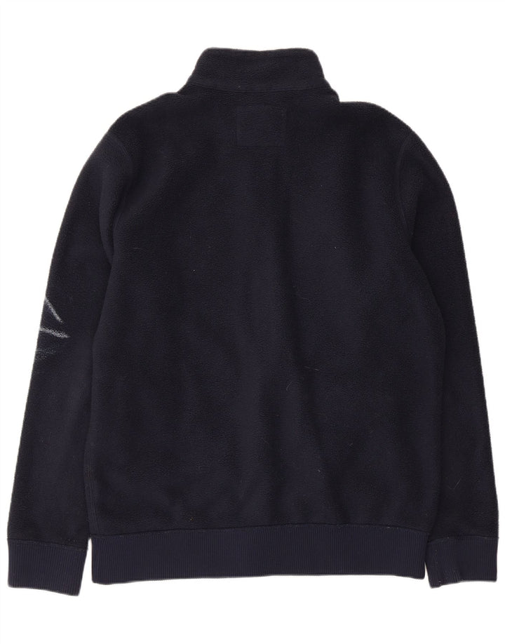 Jachetă fleece pentru bărbați Abercrombie & Fitch UK 38 Medium bleumarin Poliester
