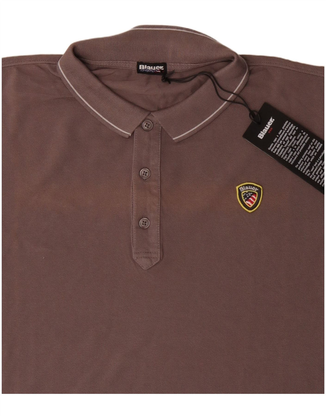 BLAUER tricou polo pentru bărbați XL bumbac gri