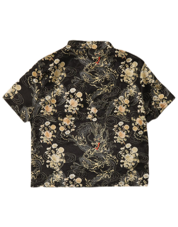 Crop Top pentru femei Urban Outfitters UK 8 Small Black Animal Print Poliester