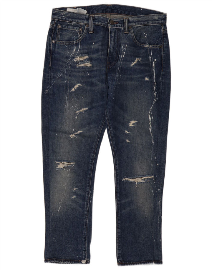 Blugi Levi's 527 Distressed Slim W32 L28 Bumbac albastru