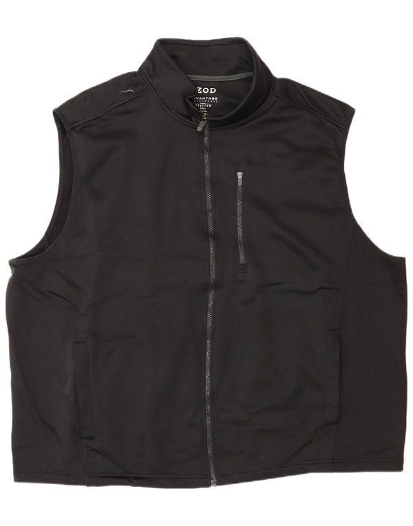 Jachetă de trening pentru bărbați Izod, fără mâneci, 3XL, poliester negru