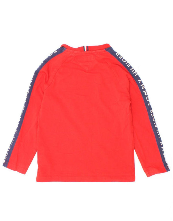 Tommy Hilfiger pentru bebeluși, bluză cu grafică cu mânecă lungă, 18-24 luni, roșu