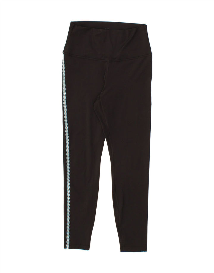 NIKE Womens Dri Fit Leggings UK 12 Medium  Black Vintage Nike and Second-Hand Nike from Messina Hembry 