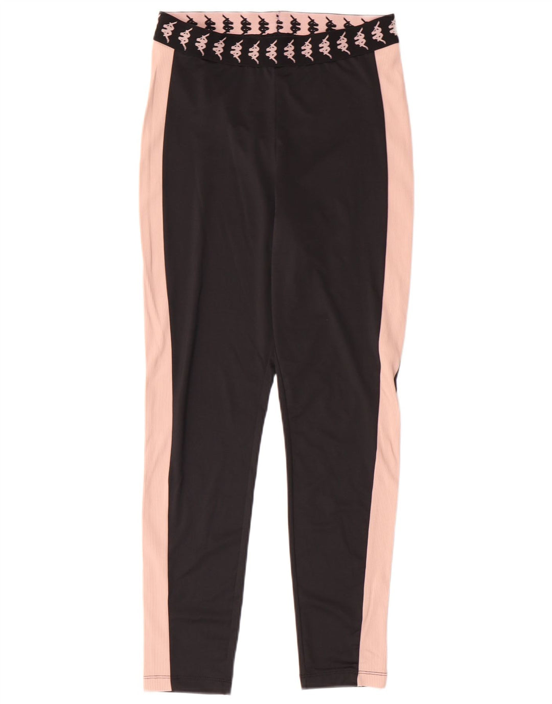 Leggings Kappa Tezenis Graphic pentru femei UK 8 Small Black Colorblock