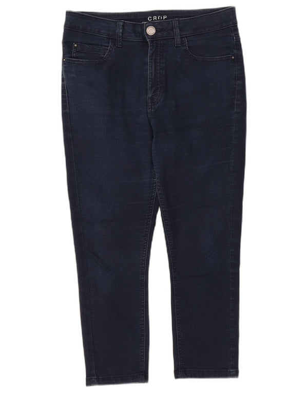 Blugi Capri pentru femei Marks & Spencer UK 10 Small W27 L21 Bleumarin Bumbac