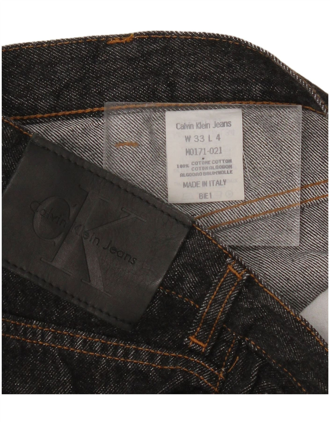 CALVIN KLEIN Mens Tapered Jeans W33 L31  Grey Cotton