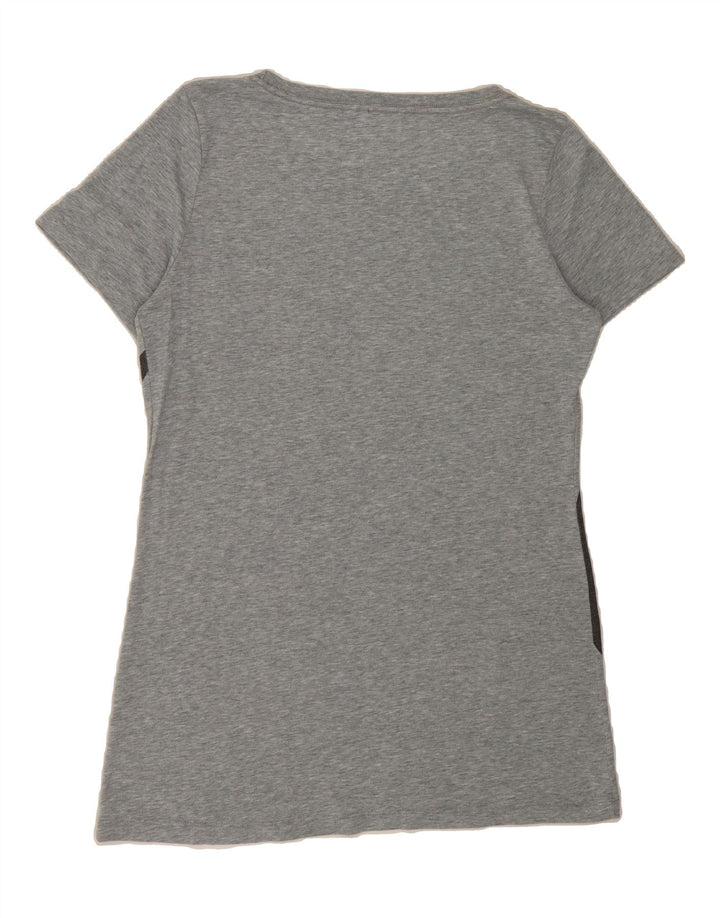 NIKE Womens Regular Fit Graphic T-Shirt Top UK 12 Medium Grey Cotton Vintage Nike and Second-Hand Nike from Messina Hembry 