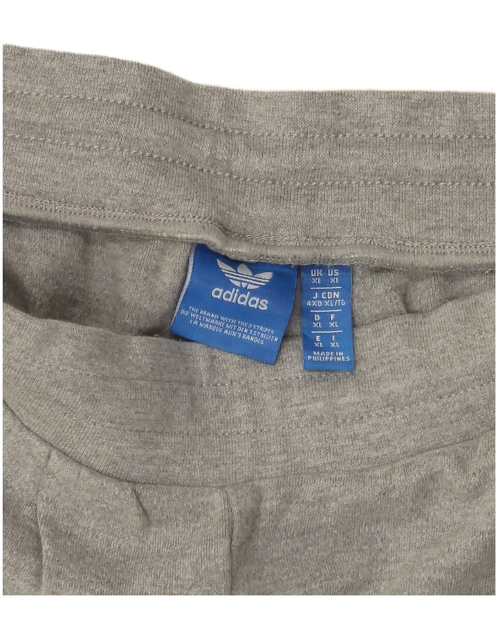 Pantaloni de trening ADIDAS pentru bărbați, bumbac color bloc, XL, gri
