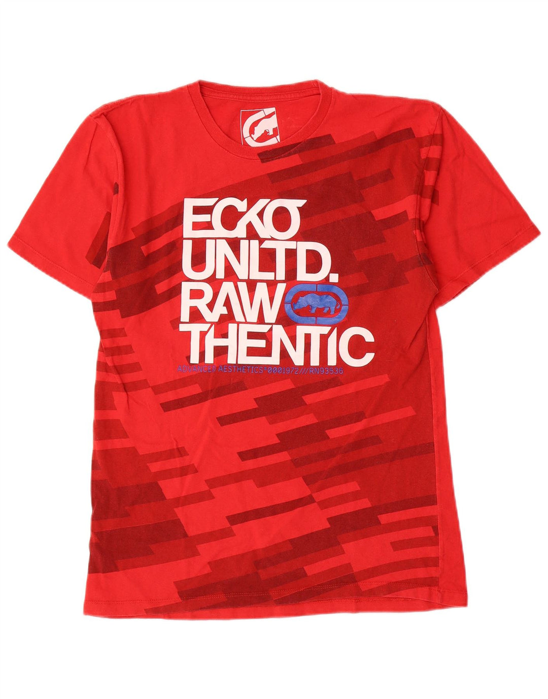 Tricou grafic Ecko Unltd pentru bărbați Top mic, roșu, geometric din bumbac