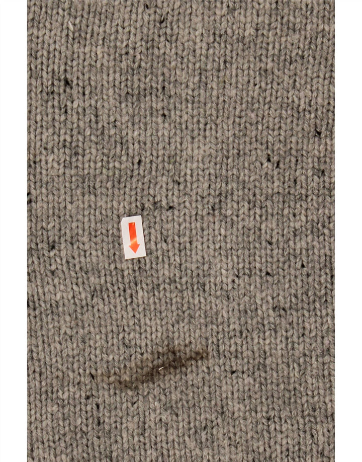 Pulover pentru bărbați NAUTICA, cu gât, cu nasturi, XL, gri acrilic pătat