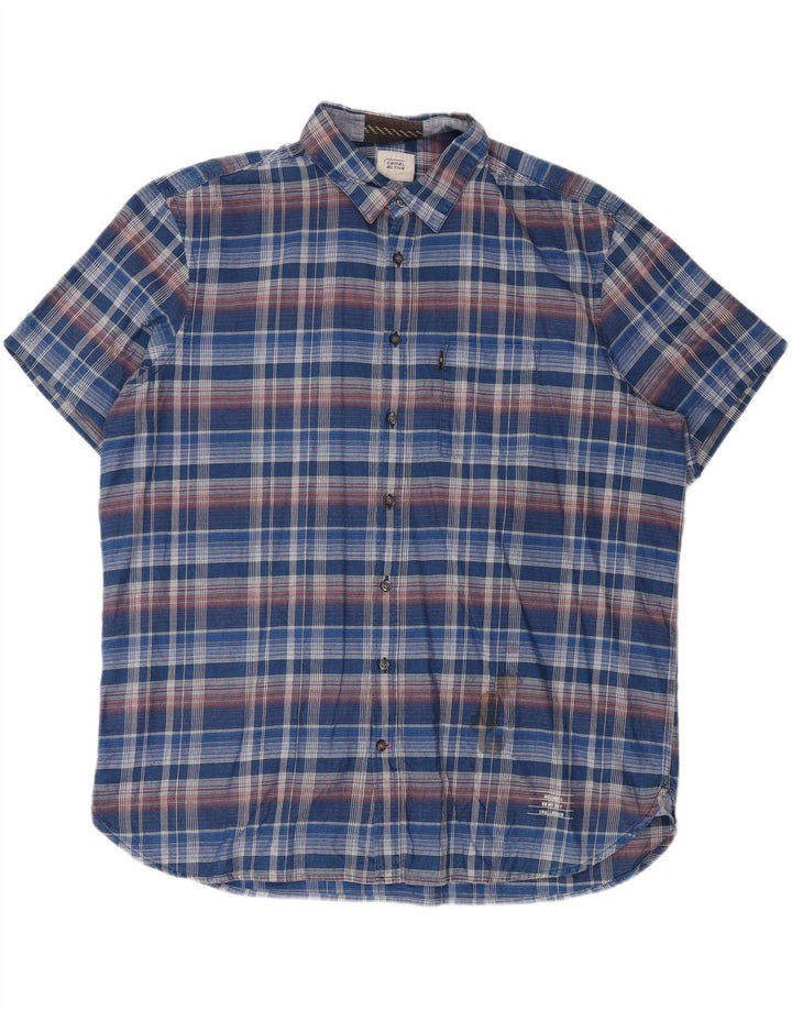 Cămașă cu mânecă scurtă pentru bărbați CAMEL ACTIVE, cu mânecă scurtă, 2XL, albastru