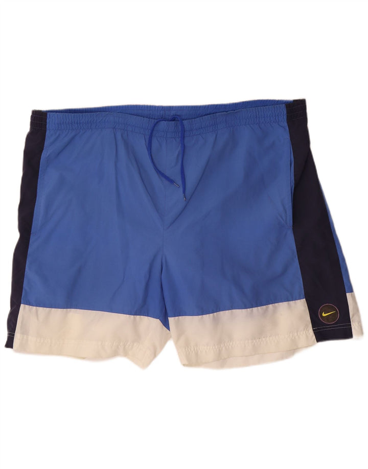 Pantaloni scurți sport Nike pentru bărbați 2XL, albastru, nailon color bloc