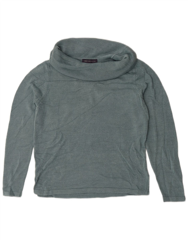Marks & Spencer Pulover cu gât rulat pentru femei UK 14 Medium Green