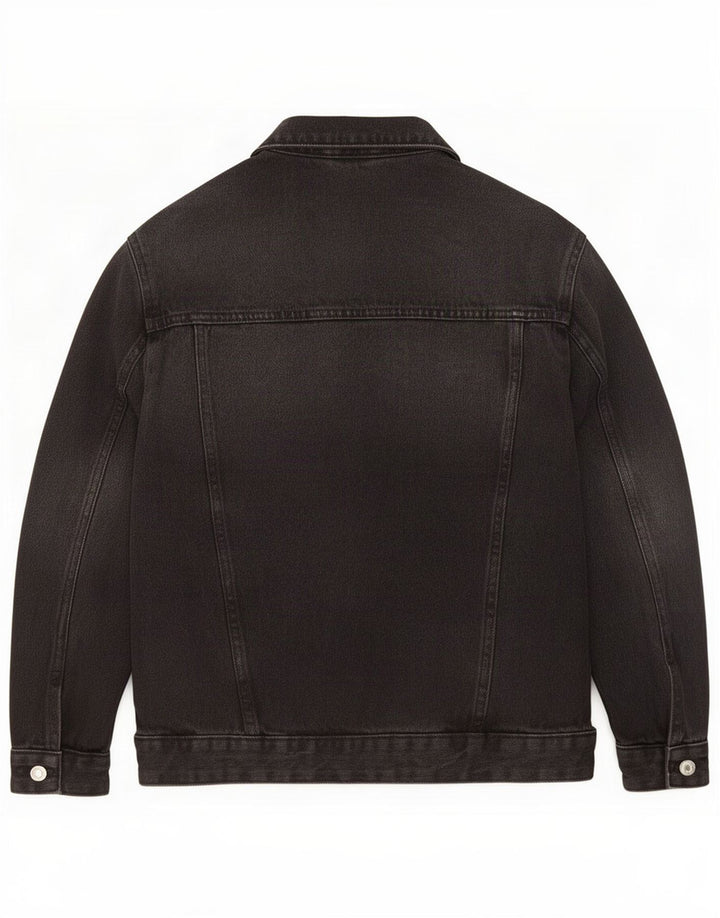 Jachetă Zara Fete Denim 13-14 Ani Negru