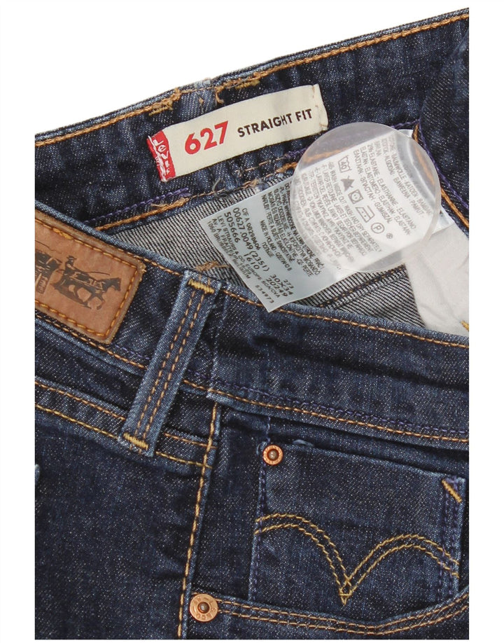 Blugi drepti pentru femei Levi's 627 W30 L29 Bumbac albastru
