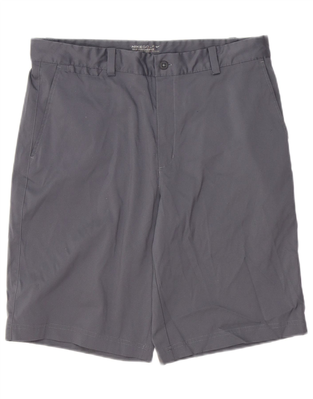Pantaloni scurți chino Dri Fit Nike pentru bărbați W32 Poliester mediu gri