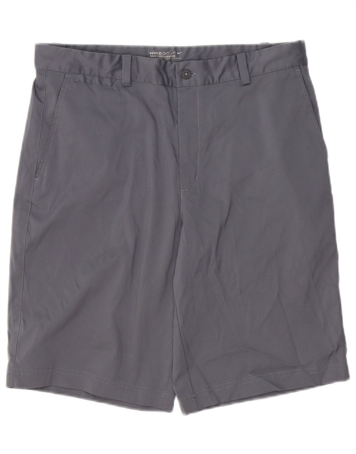 Pantaloni scurți chino Dri Fit Nike pentru bărbați W32 Poliester mediu gri