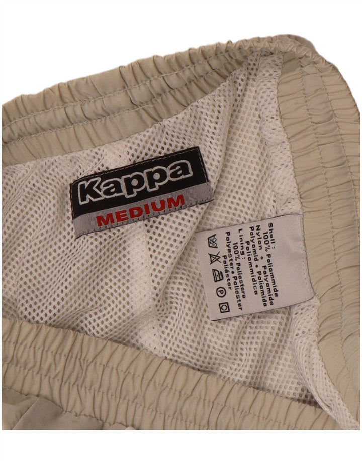 Pantaloni de trening pentru bărbați Kappa, bej mediu, poliamidă color bloc