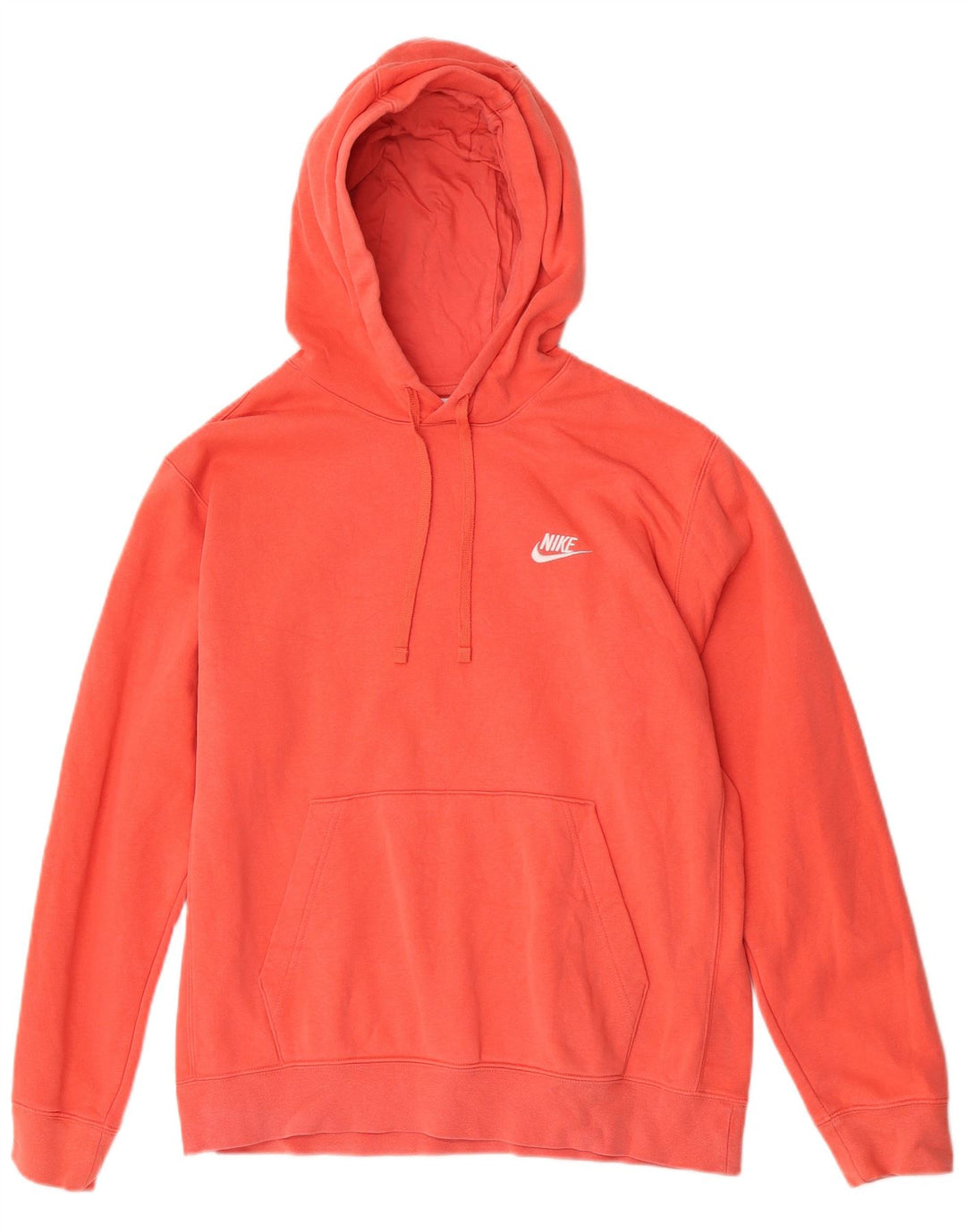 Pulover Nike pentru bărbați, cu formă regulată, bumbac portocaliu mediu