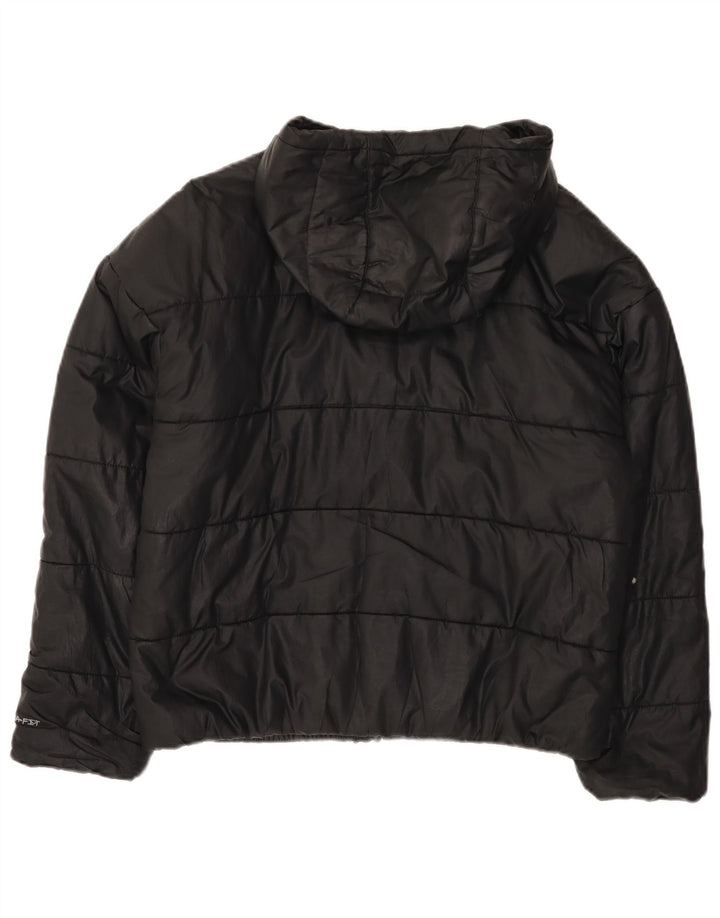 Jachetă căptușită supradimensionată pentru femei Nike Therma-Fit UK 10 Poliester negru mic