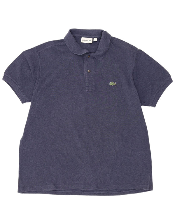 Lacoste Mens Classic Fit Polo Shirt Size 6 XL Navy Blue Cotton