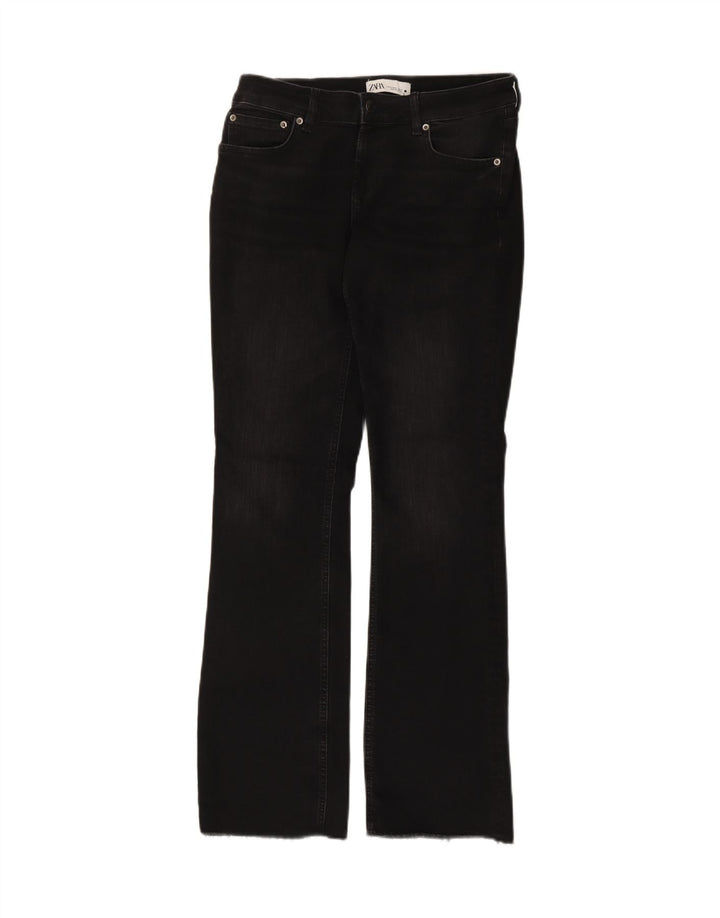Blugi Zara Femei Bootcut EU 40 Medium W30 L31 Bumbac Negru