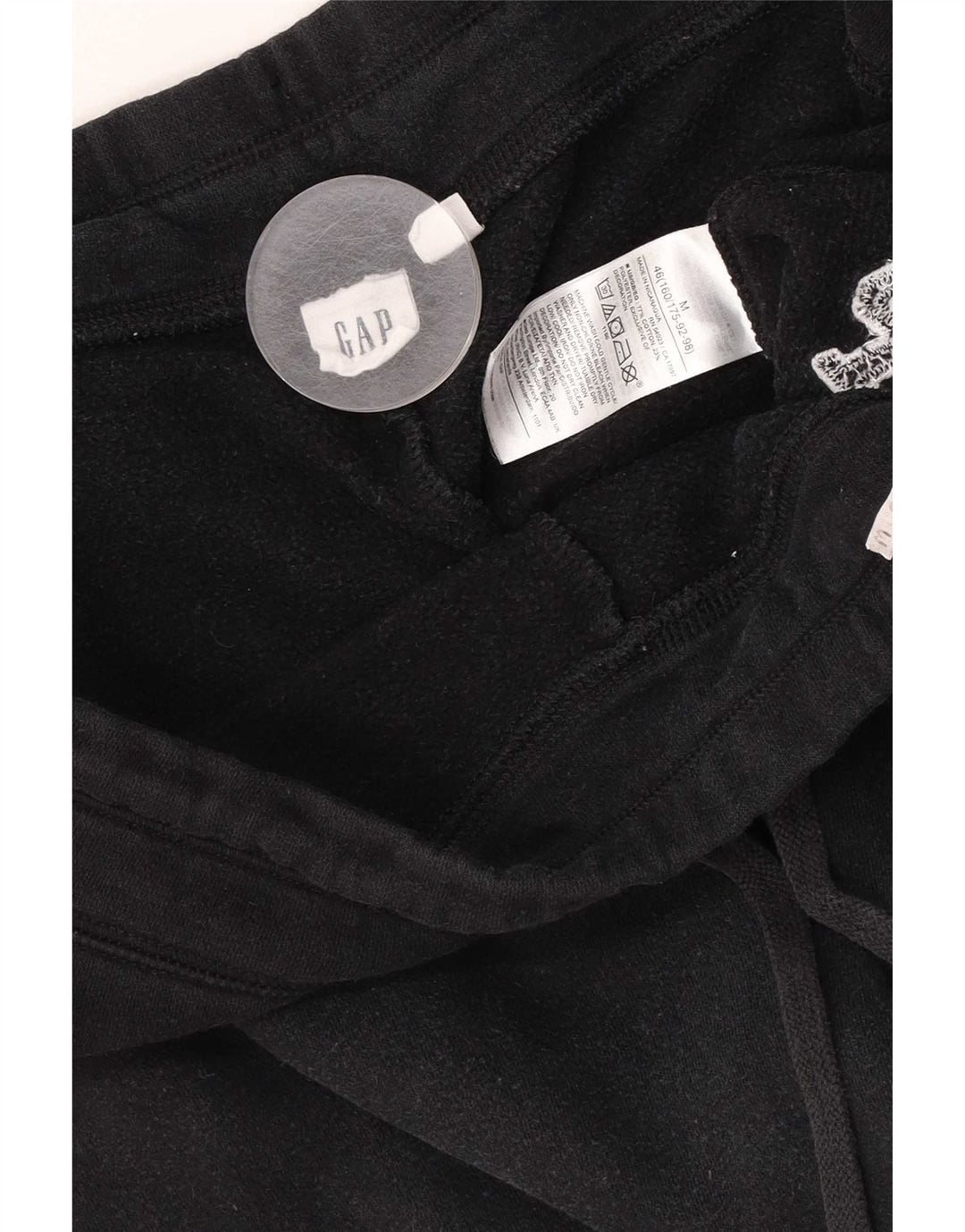 Pantaloni de trening Gap pentru femei cu grafică UK 14, bumbac mediu negru