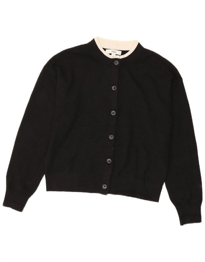 Pulover cardigan pentru femei Marks & Spencer UK 14 Poliester mediu negru