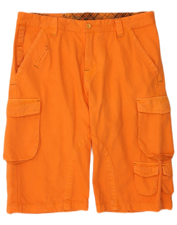 Pantaloni scurți cargo OXER pentru bărbați IT 52 XL W36 bumbac portocaliu