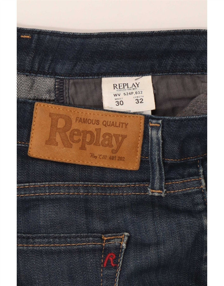 Replay Jeans Bootcut pentru femei W30 L32 Bumbac bleumarin