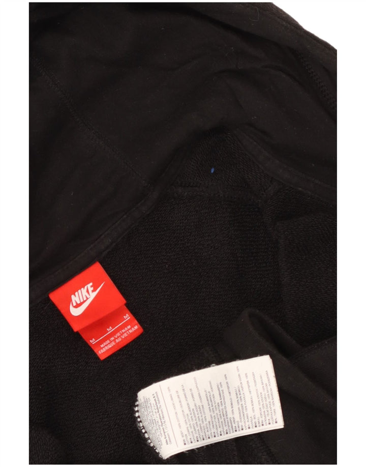 Pulover Nike Graphic Zip pentru bărbați, bumbac mediu negru