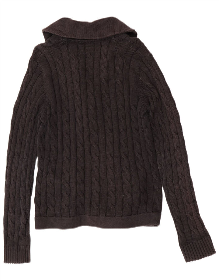 Pulover cardigan pentru bărbați Gant, bumbac negru mic
