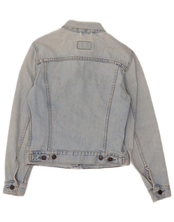 Jachetă Levi's Crop Denim UK 10 Small Blue Bumbac