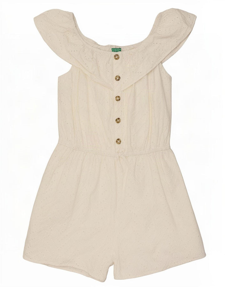 Costum pentru femei Benetton cu umăr dezactivat UK 14 Medium White