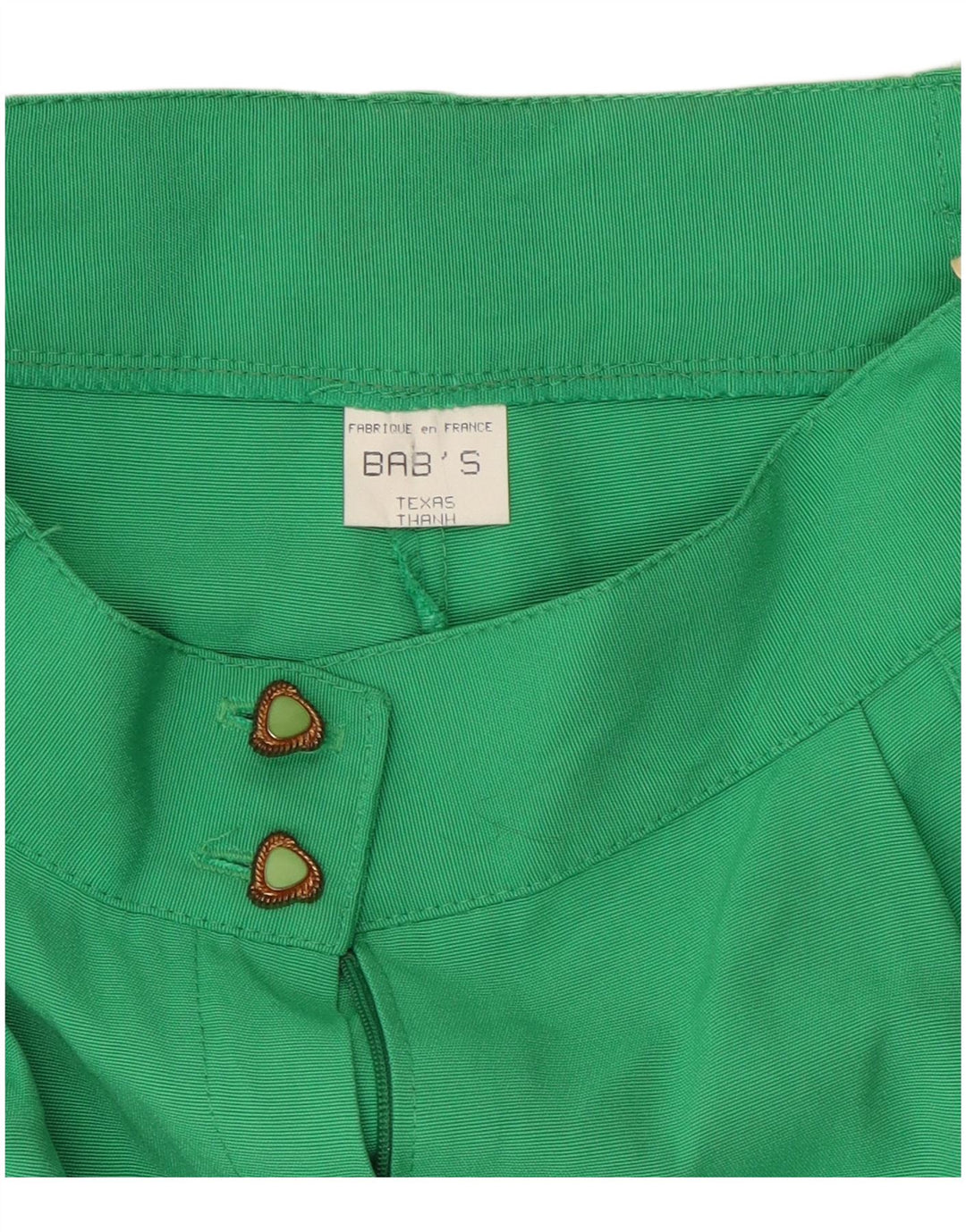 Pantaloni scurti chino vintage pentru femei W26 Small Green Viscose