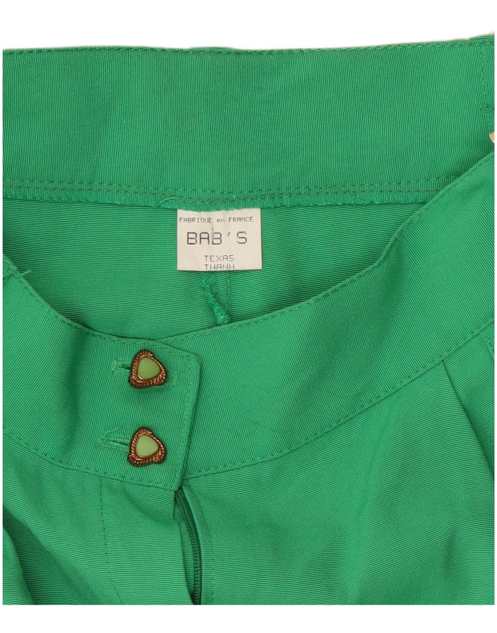 Pantaloni scurti chino vintage pentru femei W26 Small Green Viscose