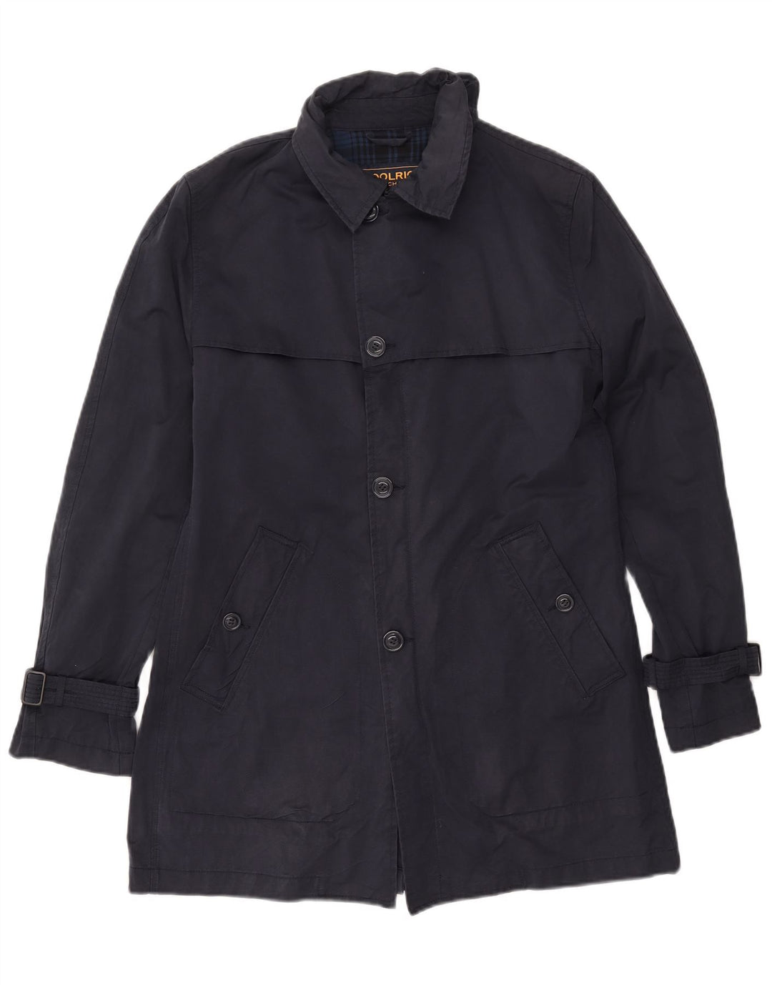 Trench pentru bărbați WOOLRICH UK 36 mic Bumbac bleumarin