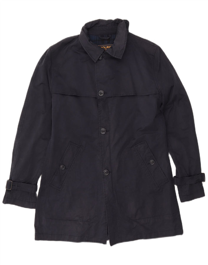 Trench pentru bărbați WOOLRICH UK 36 mic Bumbac bleumarin