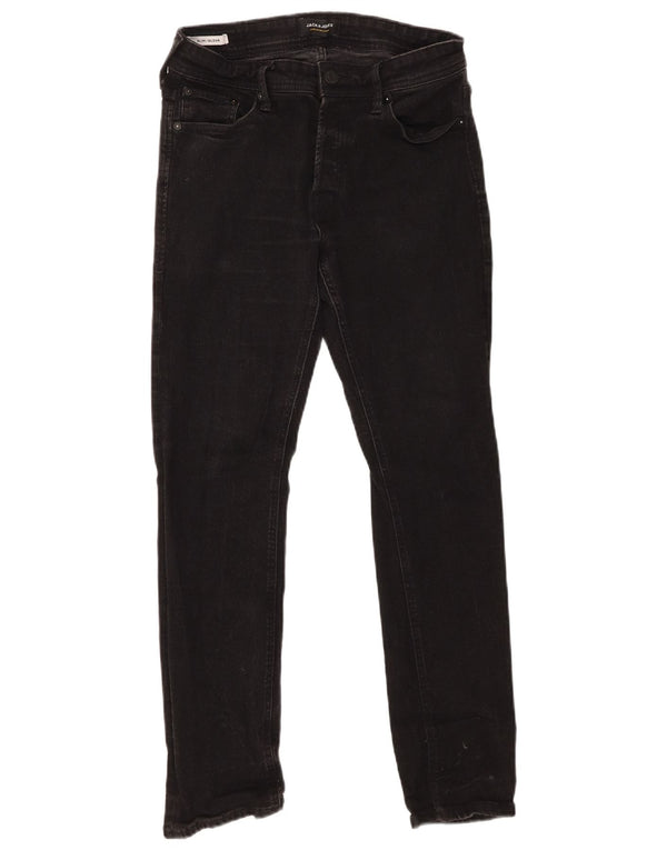 Blugi Jack & Jones GLENN Slim pentru bărbați W30 L30 bumbac negru
