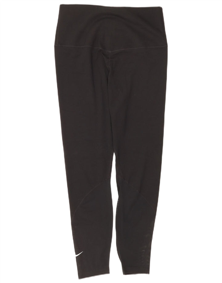 Leggings Nike Dri Fit pentru femei UK 14, mare, negru, poliester