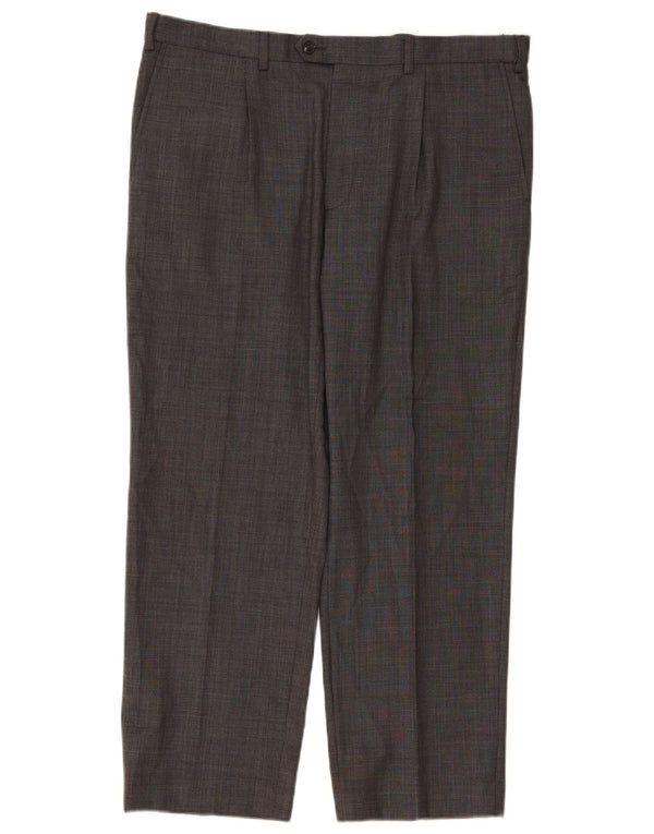 Pantaloni de costum drepți performanță pentru bărbați Marks & Spencer L38 L29 gri