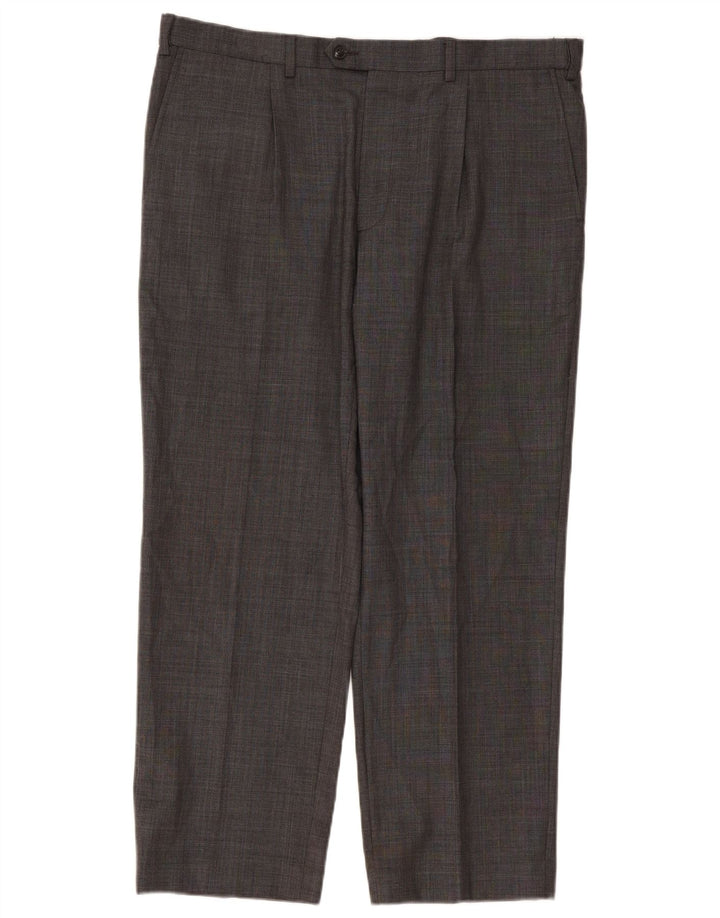 Pantaloni de costum drepți performanță pentru bărbați Marks & Spencer L38 L29 gri