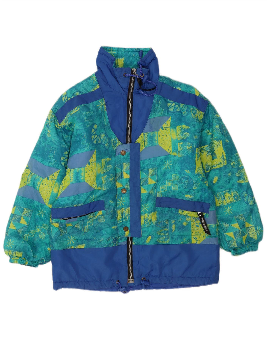 Jachetă vintage pentru băieți cu model abstract, 10-11 ani, multicoloră