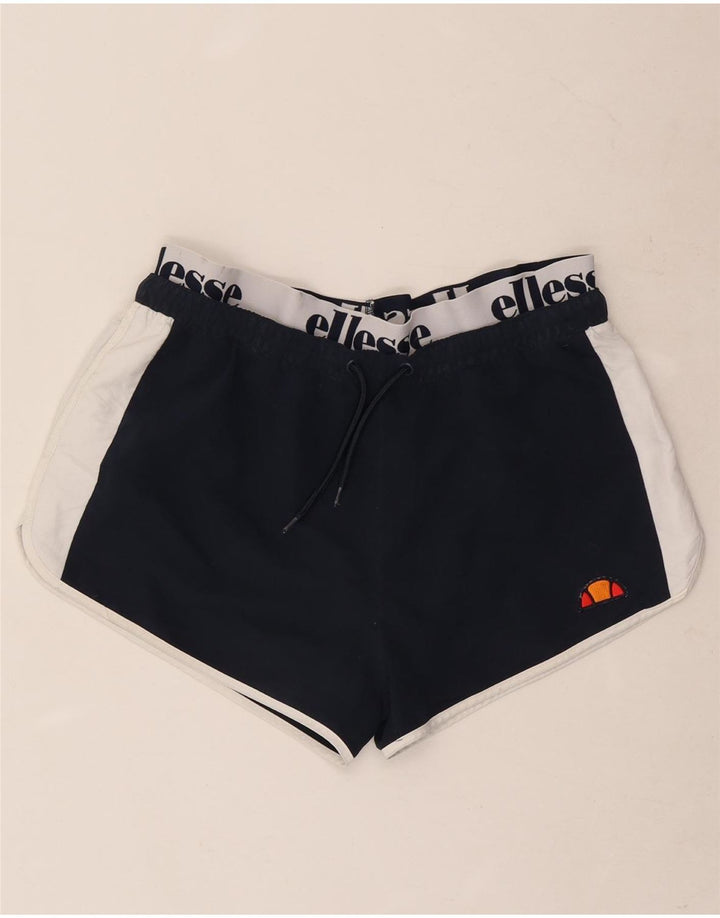 Pantaloni scurți sport grafic pentru bărbați Ellesse, mari, bleumarin, poliester color bloc