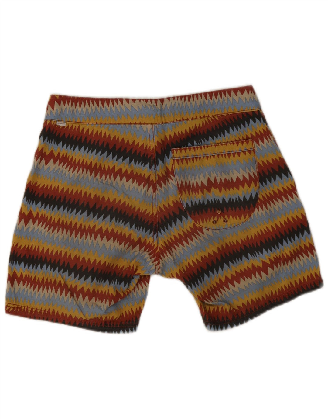 Pantaloni scurți de înot vintage pentru bărbați, medii, multicolori, în dungi
