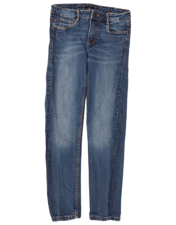 Blugi Zara Femei Trafaluc Slim EU 38 Mici L28 L27 Albastru