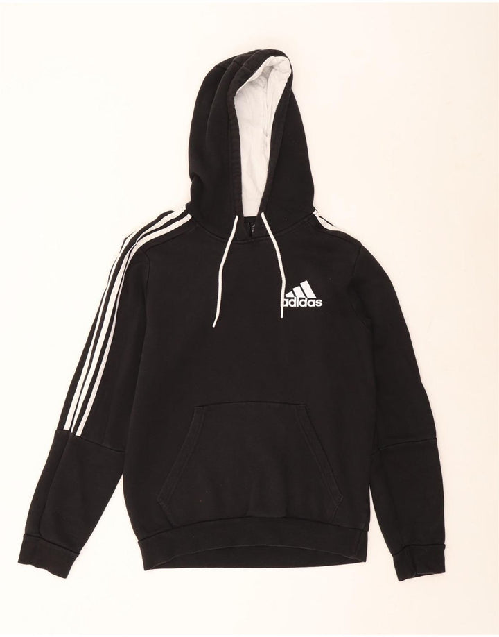 Pulover Adidas pentru bărbați, bumbac mediu negru