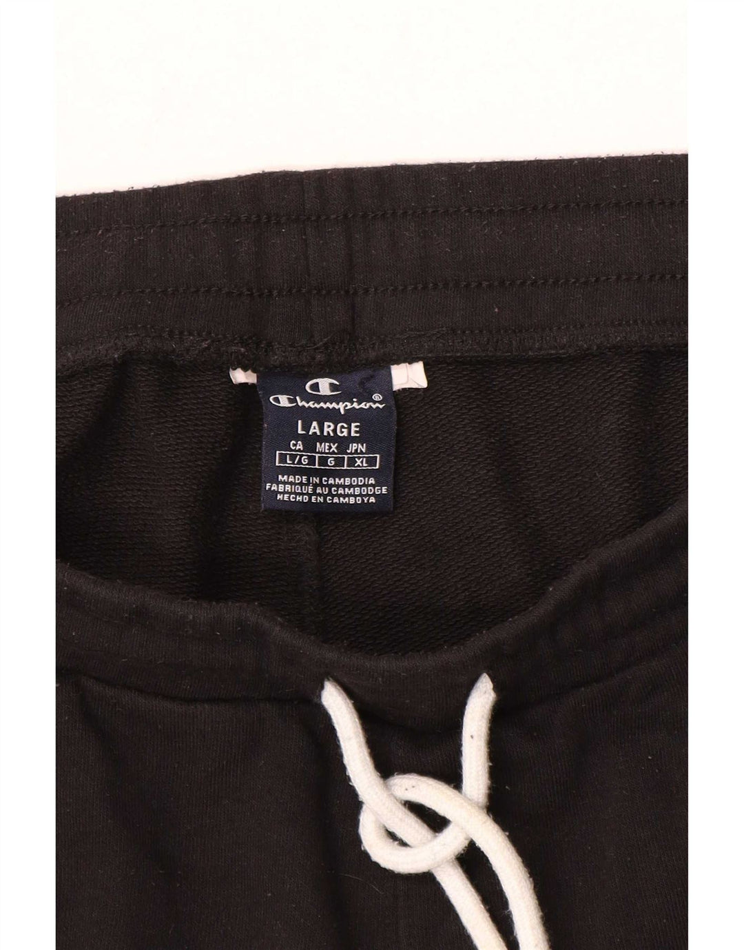Pantaloni de trening pentru bărbați Champion Pantaloni de jogging mari negri